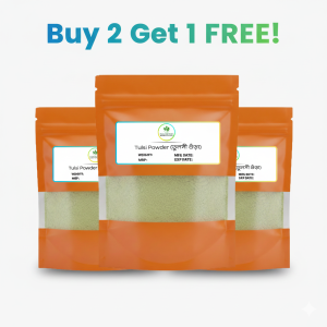 Buy 2 Get 1 Free – Pure Harvest Tulsi Powder (তুলসী গুঁড়া) – 100gm