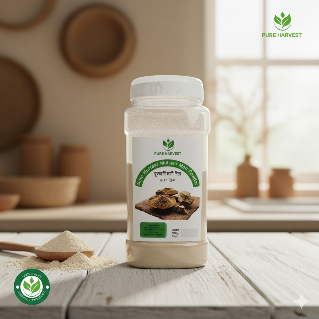 Pure Harvest Fuller’s Earth (মুলতানি মাটি গুঁড়া)-250gm