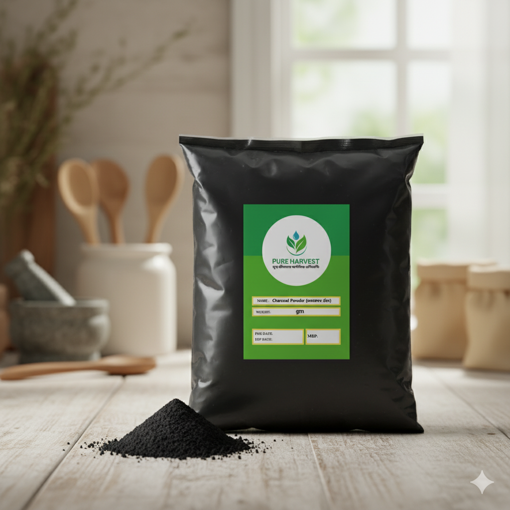 Pure Harvest Charcoal Powder (চারকোল গুঁড়া) – 250gm