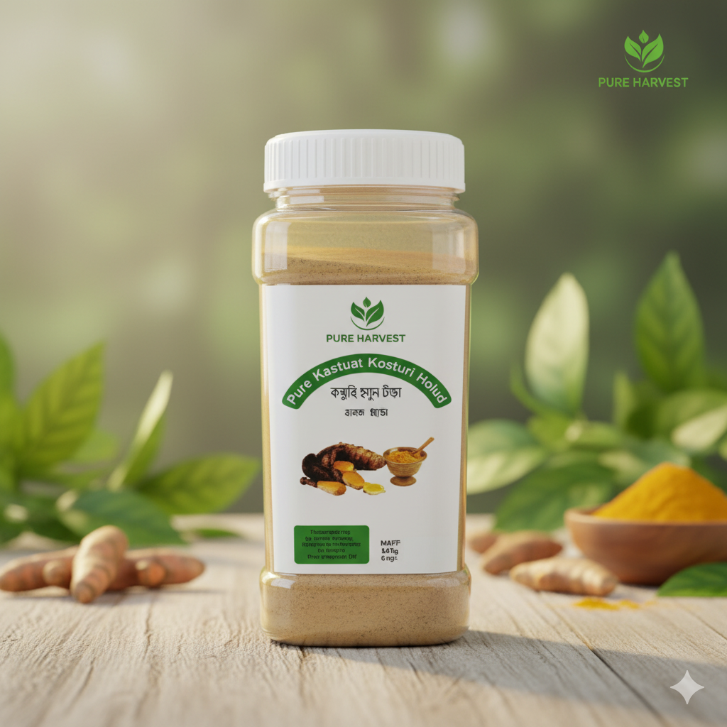 Pure Harvest kosturi holud (কস্তুরী হলুদ গুড়া) - 250gm