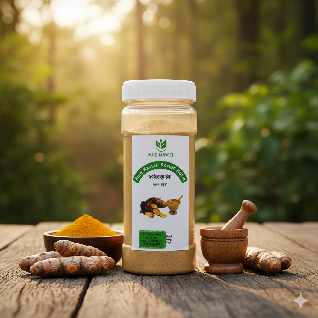 Pure Harvest Kosturi Holud (কস্তুরী হলুদ গুঁড়া) - 100gm