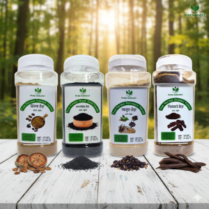 Pure Harvest Natural Wellness Combo (Black Seed, Triphala, Ponchovut & Shikakai) — ৪টি প্রাকৃতিক উপাদানের পূর্ণাঙ্গ যত্ন প্যাক!