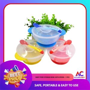 Baby Food Storage Bowl with Spoon – 1 pcs | Safe, Portable & Easy to Use