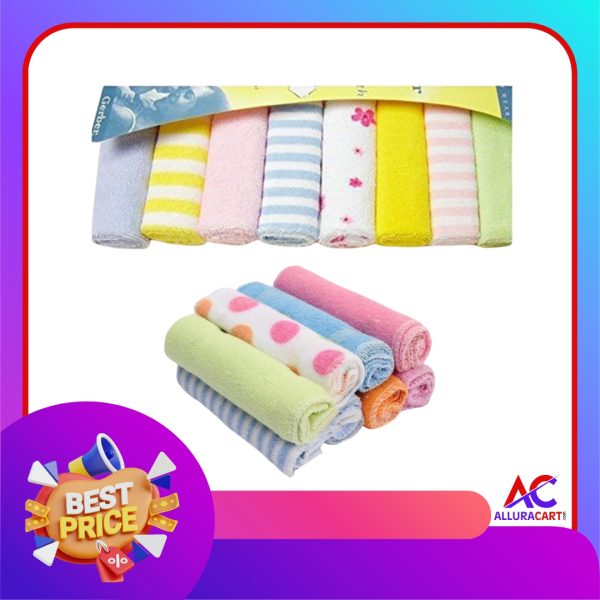 Baby Towels Set – 8 Pieces | Soft, Absorbent & Skin-friendly