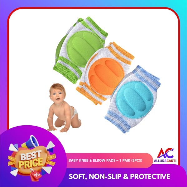 Baby Knee & Elbow Pads – 1 Pair (2pcs) | Soft, Non-Slip & Protective