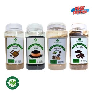 Pure Harvest Natural Wellness Combo (Black Seed, Triphala, Ponchovut & Shikakai) — ৪টি প্রাকৃতিক উপাদানের পূর্ণাঙ্গ যত্ন প্যাক!