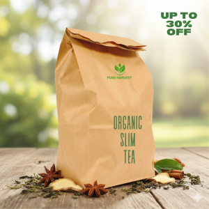 Pure Harvest Organic Slim Tea – 500gm | 100% Natural Weight Management Tea