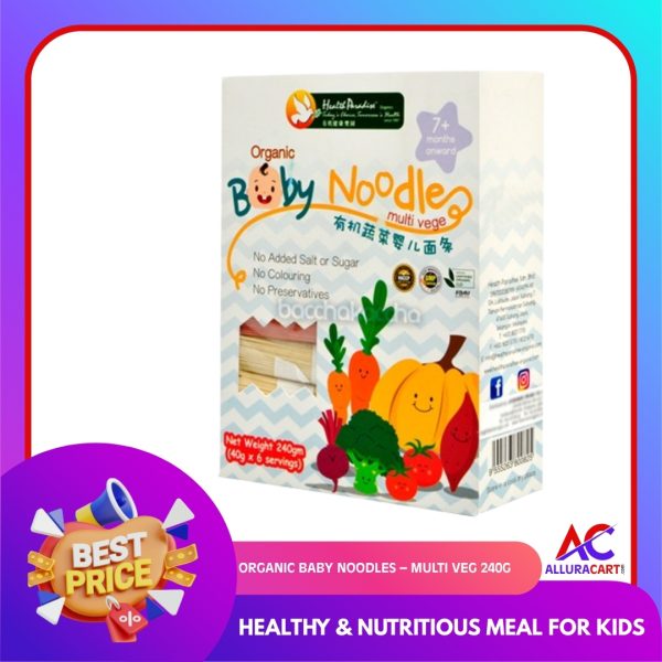 Organic Baby Noodles – Multi Veg 240g | Healthy & Nutritious Meal for Kids