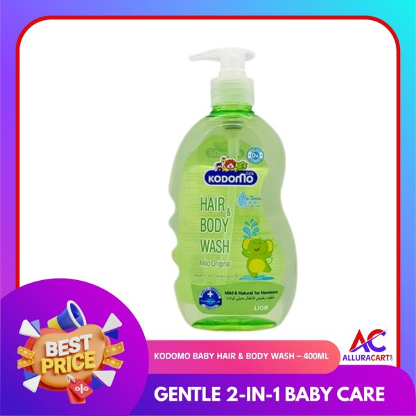Kodomo Baby Hair & Body Wash – 400ml | Gentle 2-in-1 Baby Care
