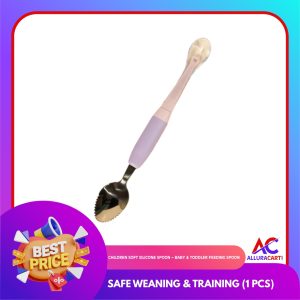 Children Soft Silicone Spoon – Baby & Toddler Feeding Spoon | Safe Weaning & Training (1 pcs)