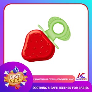 Pur Water Filled Teether – Strawberry (8007) | Soothing & Safe Teether for Babies