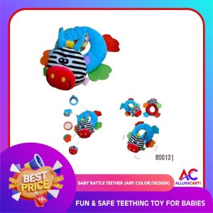 Baby Rattle Teether (Any Color/Design) | Fun & Safe Teething Toy for Babies