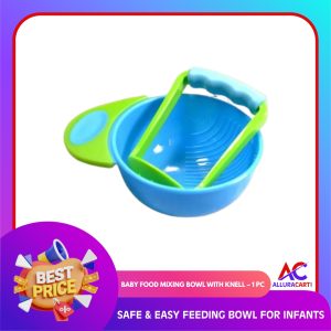 Baby Food Mixing Bowl with Knell – 1 Pc | Safe & Easy Feeding Bowl for Infants