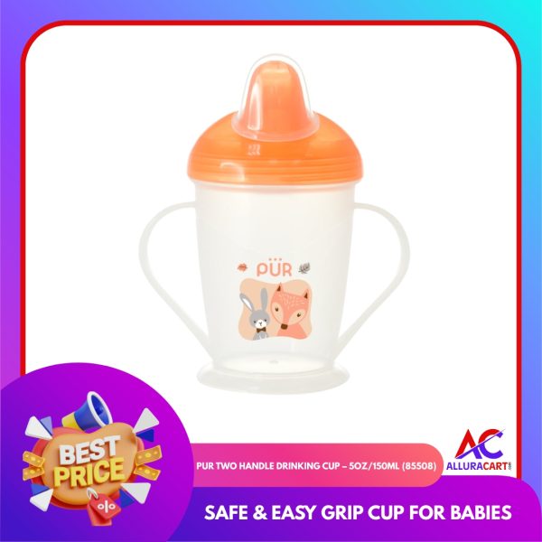 Pur Two Handle Drinking Cup – 5oz/150ml (85508) | Safe & Easy Grip Cup for Babies