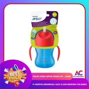 Philips Avent Sipper Straw Cup – 200ml | 9+ Months (Indonesia) | Easy & Safe Drinking for Babies