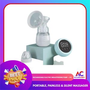 Rechargeable Electric Breastfeeding Pump – 1 Pc | Portable, Painless & Silent Massager