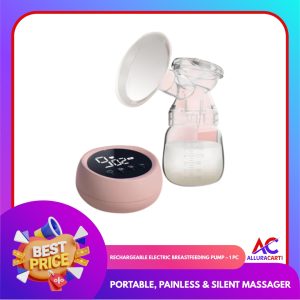 Rechargeable Electric Breastfeeding Pump – 1 Pc | Portable, Painless & Silent Massager
