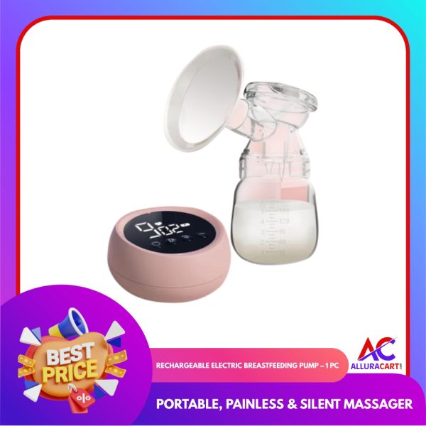 Rechargeable Electric Breastfeeding Pump – 1 Pc | Portable, Painless & Silent Massager