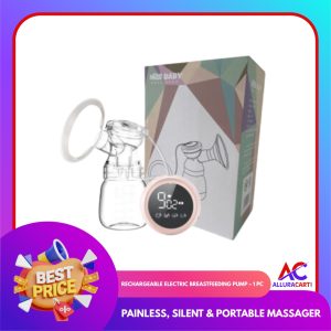 Rechargeable Electric Breastfeeding Pump – 1 Pc | Painless, Silent & Portable Massager