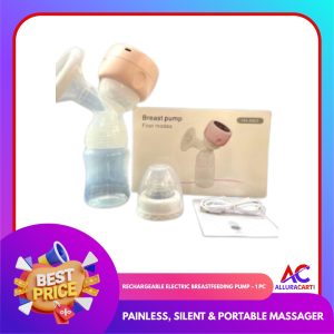 Rechargeable Electric Breastfeeding Pump – 1 Pc | Painless, Silent & Portable Massager