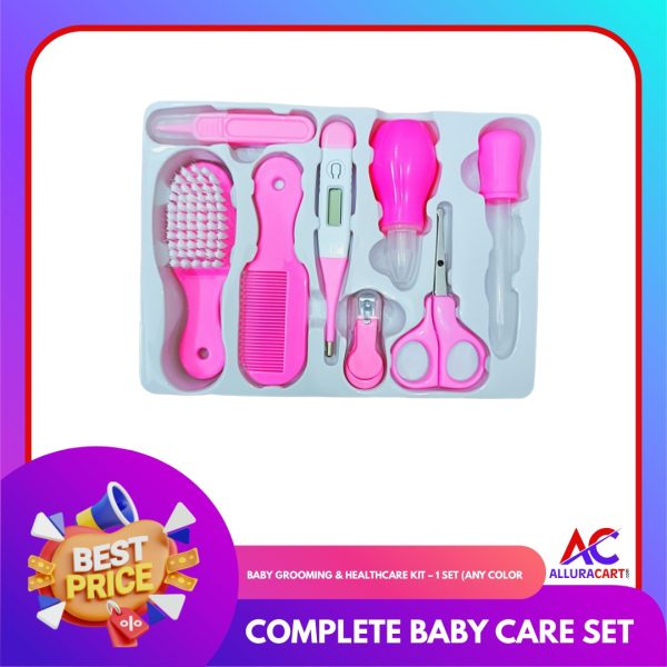 Baby Grooming & Healthcare Kit – 1 Set (Any Color) | Complete Baby Care Set