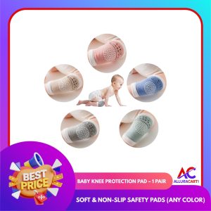 Baby Knee Protection Pad – 1 Pair | Soft & Non-Slip Safety Pads (Any Color)