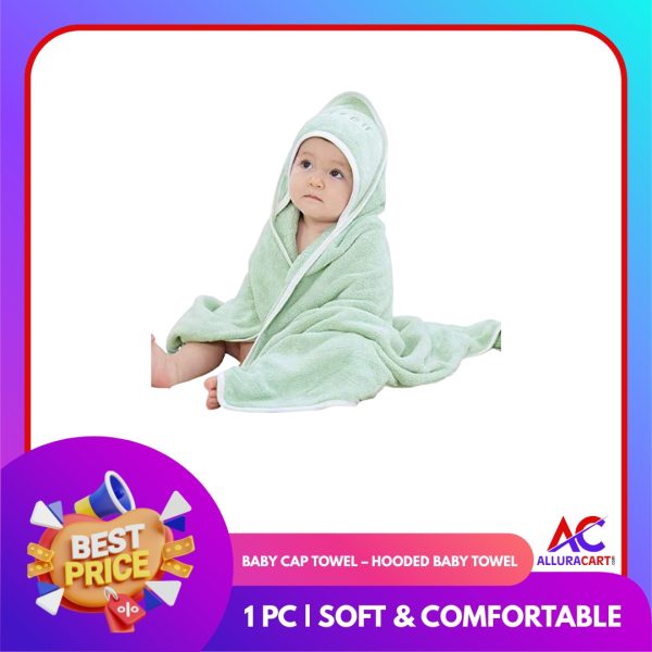 Baby Cap Towel – Hooded Baby Towel | 1 Pc | Soft & Comfortable