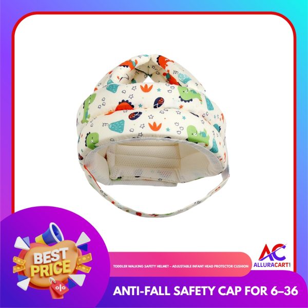Toddler Walking Safety Helmet – Adjustable Infant Head Protector Cushion | Anti-Fall Safety Cap for 6–36 Months
