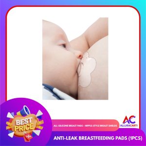 All-Silicone Breast Pads – Nipple-Style Breast Shields | Anti-Leak Breastfeeding Pads (1pcs)