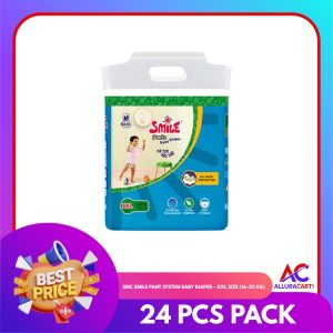 SMC Smile Pant System Baby Diaper – XXL Size (16–25 kg) | 24 Pcs Pack