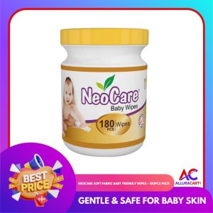 Neocare Soft Fabric Baby Friendly Wipes – 180pcs Pack | Gentle & Safe for Baby Skin
