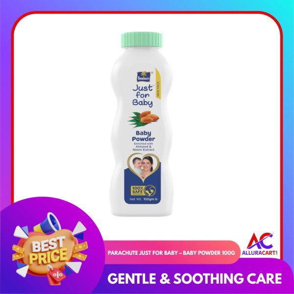 Parachute Just for Baby – Baby Powder 100g | Gentle & Soothing Care