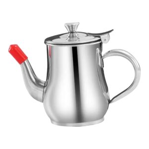 Stainless Steel Oil Bottle – Large Capacity Oil, Soy Sauce, Vinegar & Coffee Container