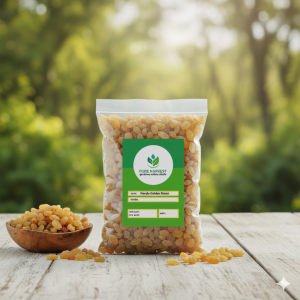 Pure Harvest Kismis Golden Raisin (Seedless) – 500gm | Premium Quality Dry Fruits